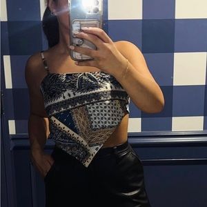 Bandeau Crop top open back